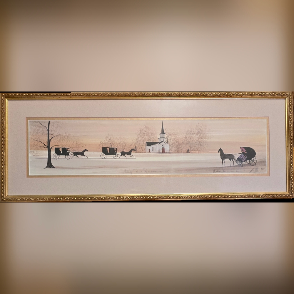 Rare Morning at St. James signed & numbered print by P. Buckley 361/1000